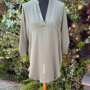 Elegant Olive Green Women's Top